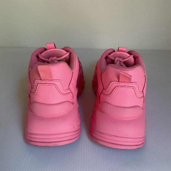 Steve Madden Girl Wave Pink Chunky Platform Sneakers Size 6 Y2K  Festival - Picture 4 of 10